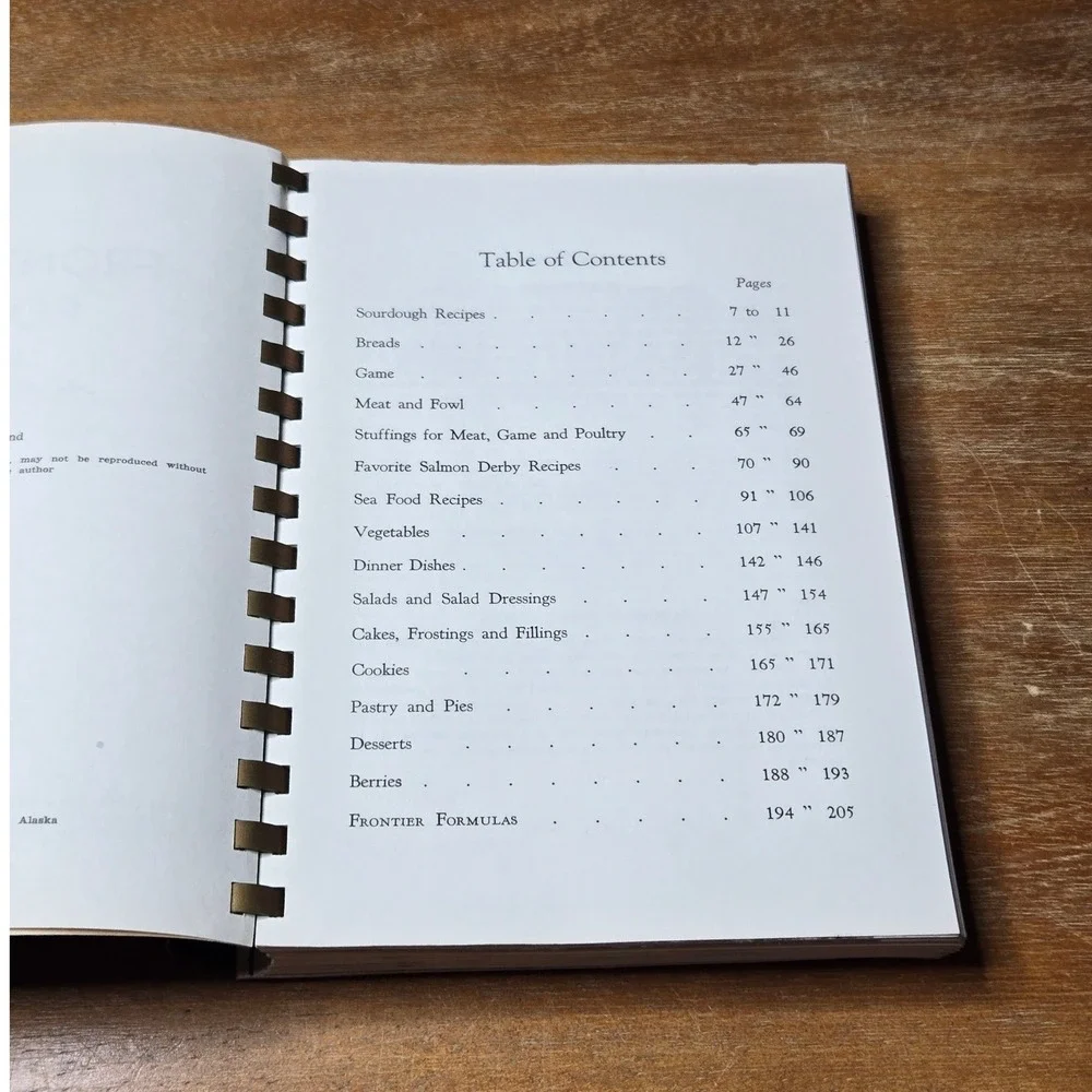 Bess A Cleveland Frontier Formulas Alaskan Cook Book 1952 Spiral VTG Community